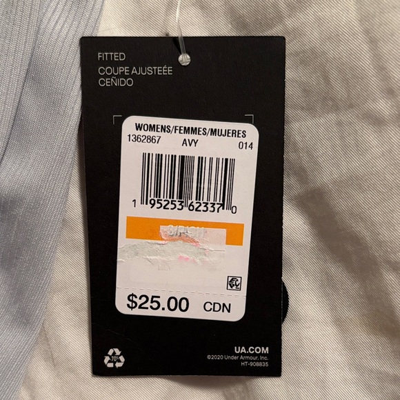 2/$25 Under Armour Women's Light Gray/Blue Tank Top - Picture 2 of 2